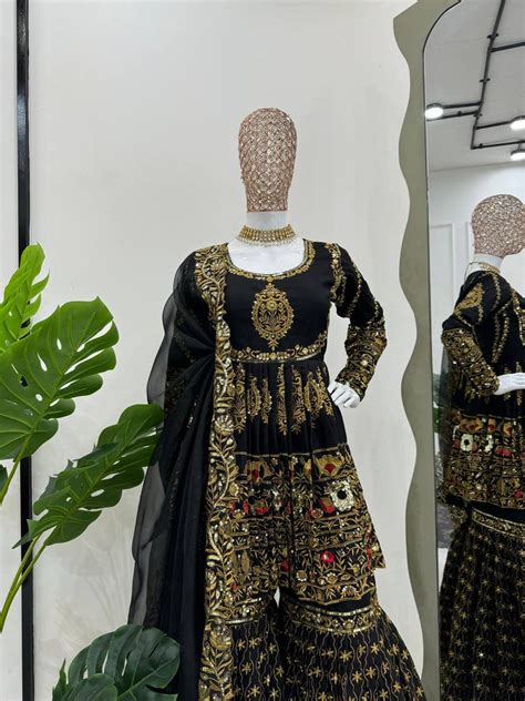 Glamorous Sequin Sharara Set – 2025 Ethnic Fashion – Tewatia Creations