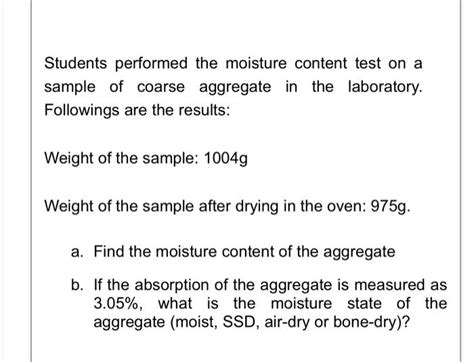 Image result for Moisture Content Sample Problem