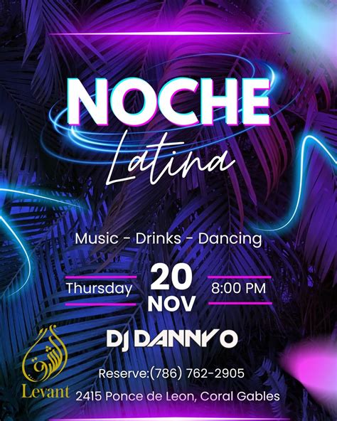 Noche Latina - Coral Gables, 2415 Ponce de Leon, Coral Gables, FL 33134 ...