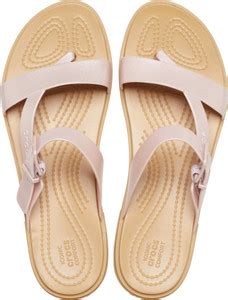 CROCS Crocs Tulum Shimmer Toe Post Women Flats - Buy CROCS Crocs Tulum ...