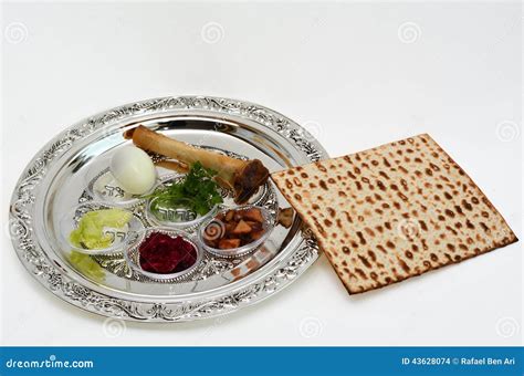 Passover Seder Plate stock photo. Image of celebration - 43628074