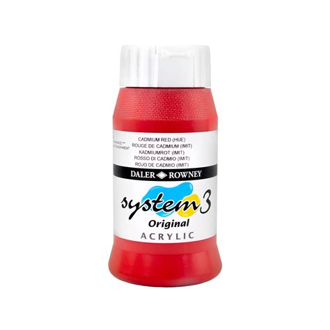 Daler-Rowney System3 Acrylic Paint, Plastic Pot, 16.91oz - 500 ml ...