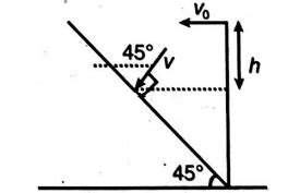 A field is on the slope of a hill of inclination 45° with horizontal ...