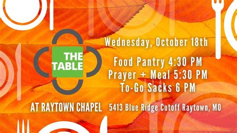 The Table, Raytown Chapel Church, North Kansas City, 18 October 2023 ...