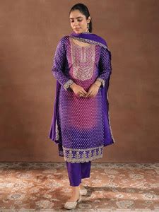 Lensya Paisley Anarkali Kurta, Bottom & Dupatta Set - Buy Lensya ...