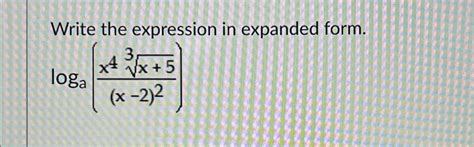 Image result for Log Expanded Form