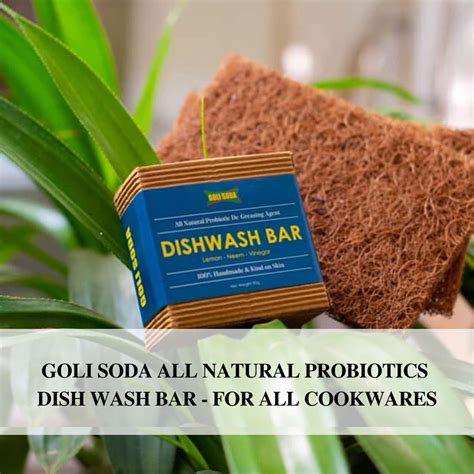 Buy GOLI SODA ALL NATURAL PROBIOTICS DISH WASH BAR - 90 G - (PACK OF 1 ...
