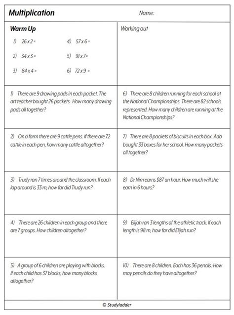 Image result for Problem Solving Multiply 2 Digit Number
