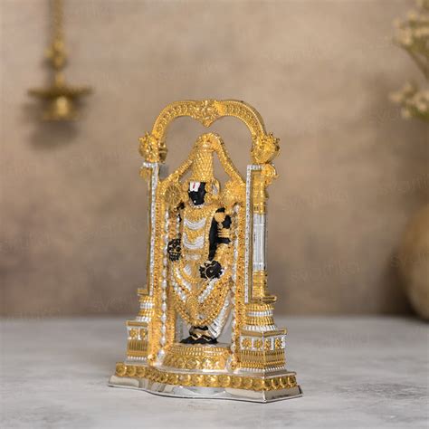 Lord Tirupati Balaji (Venkateswara) | 24 Karat Gold & Silver Plated Id