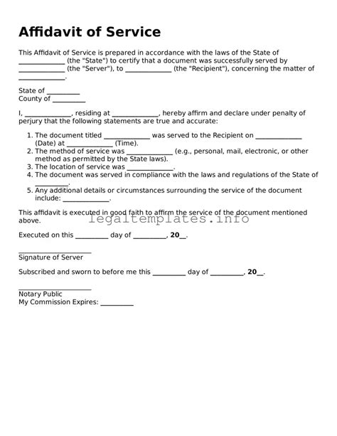Image result for Process Server Affidavit of Service Form