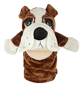 Buy Twisha Hand Puppets with Opening Mouth Bull Dog Brown 25 X 15 X 24 ...