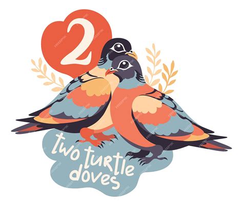 Two turtle doves The twelve days of Christmas English Christmas carol ...