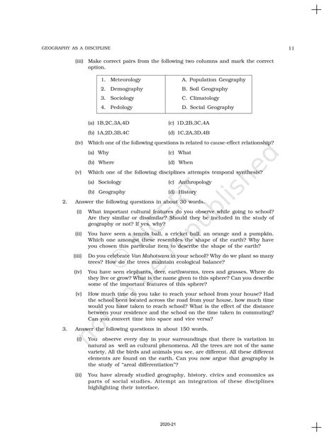 Geography As A Discipline - NCERT Book of Class 11 Fundamental Of ...
