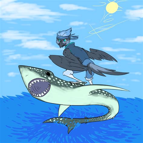 Image result for Alien Riding a Shark