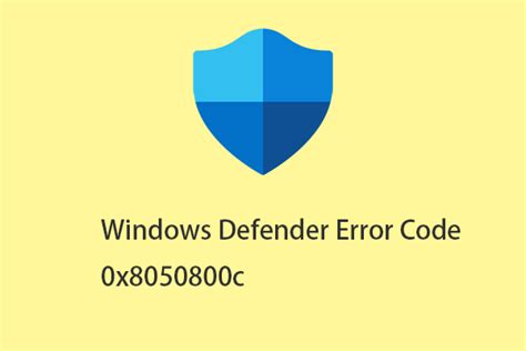 Image result for Fix Windows Defender Error