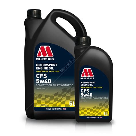 Millers Oils Motorsport CFS 5w40 Engine Oil - Buy Online - Millers Oils Shop