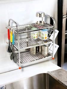 Amol Utensil Kitchen Rack Steel Premium Stainless steel Container ...