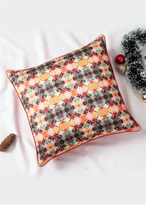 Get Multicolor 12 Inch Cushion Cover (Set Of 1) For Living Room ...