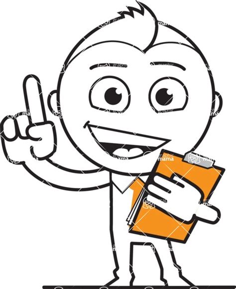 Black and White Cartoon Character Illustrations - 112 Illustrations ...