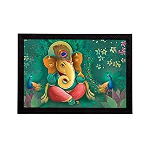 eCraftIndia 'Lord Ganesha' Satin Matt Texture UV Art Painting ...