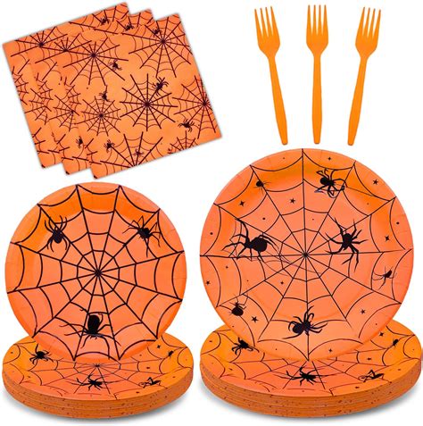 Amazon.com: Vanulus Halloween Party Plates Napkins Happy Halloween ...