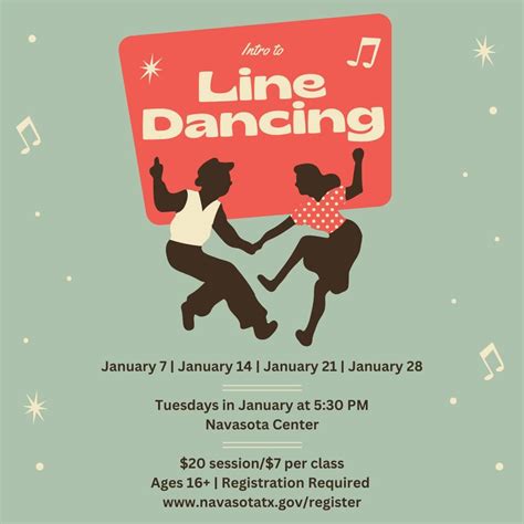 Intro to Line Dancing ??, Navasota Center, 7 January 2025 | AllEvents