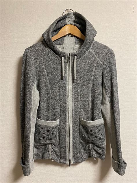 late2000's HIROKO KOSHINO TRUNK glitter sweat hooded jacket | NOVO！