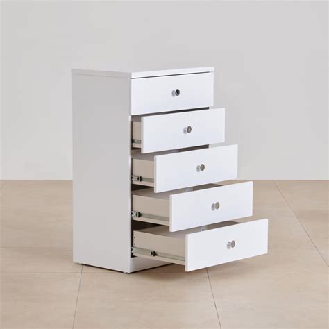 Buy Alps Chest of 5 Drawers - White from Home Centre at just INR 23330.0