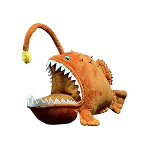 Buy Tiny Heart Simulation Anglerfish Soft Stuffed Plush Toy 10" Long ...