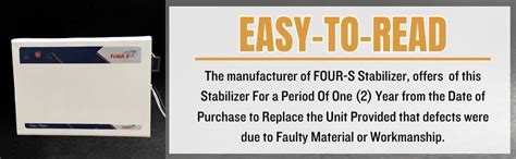 FOUR-S AC Voltage Stabilizer FS-4170+ for 0.8/1/1.5 Ton Split/Inverter ...