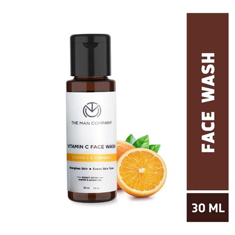 Buy Vitamin C & Turmeric Face Wash (30 ml) Online for Men – The Man Company