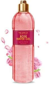 The Love Co. Rose Water Aloe Vera Gel for Face, Skin - Free Moisturizer ...
