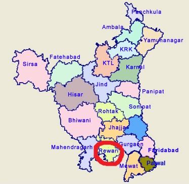 Geography of Rewari, Climate in Rewari, Topography of Rewari