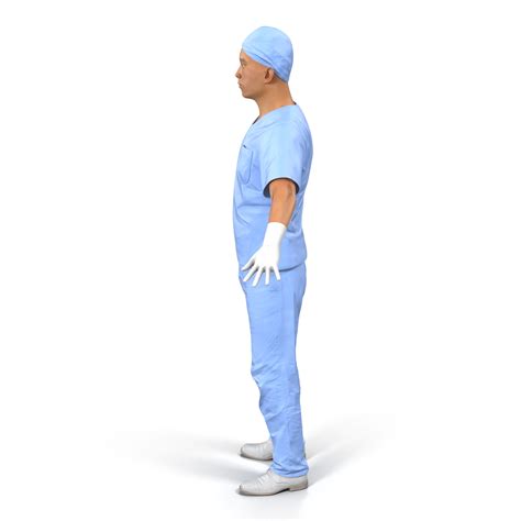 Male Surgeon Asian Rigged 2 3D | 3D Molier International