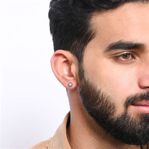 Greek Key Silver Stud Earrings - Touch925 Silver Jewellery