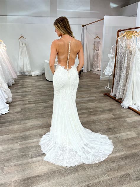 Illusion Back Wedding Dress