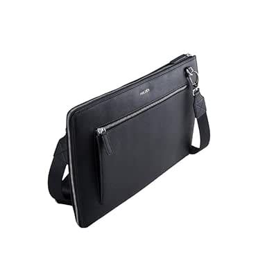 HALDEN Ryden Laptop Bag, Vegan Saffiano Leather, 13L, Single Zipper ...