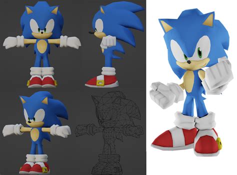Image result for Sonic Blender Model Tutorial