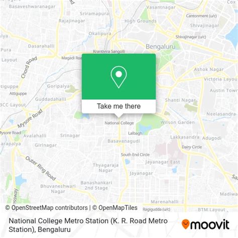 How to Get to National College Metro Station (K. R. Road Metro Station ...