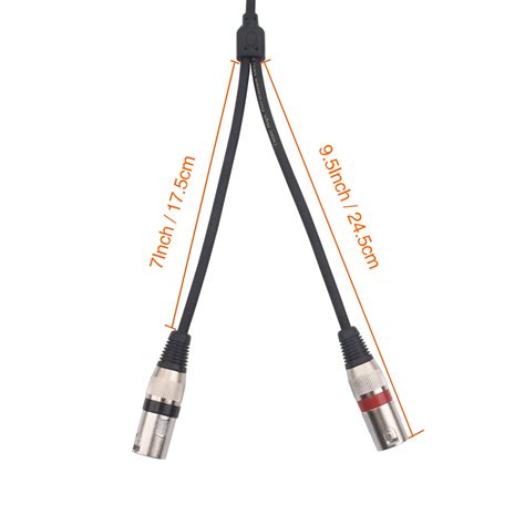 TISINO 3 .5mm to Dual XLR Stereo Cable - 3.3 FT India | Ubuy