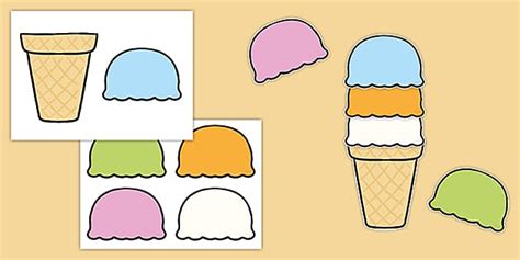 👉 Ice-Cream Scoops 0-5 Cut-Outs