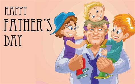 Happy Father's Day Cartoon Wallpaper