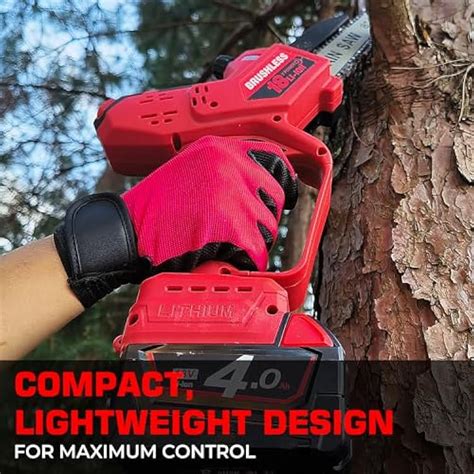 BITOON Mini Chainsaw for Milwaukee M18 Battery, Auto-Oiler, India | Ubuy