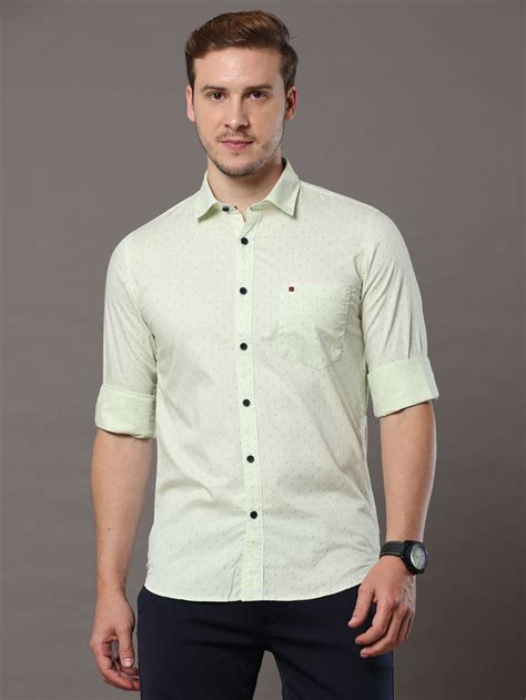 Shop Tea Green Print Shirt Online - Cool Colors