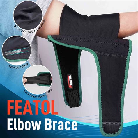 Buy FEATOL Elbow Brace for Tendonitis and Tennis Elbow for Men and ...