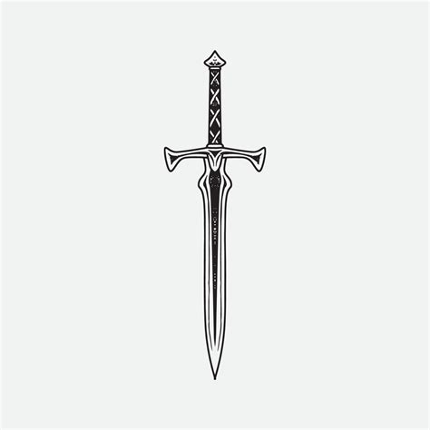 Sword drawing illustration. 11641963 Vector Art at Vecteezy