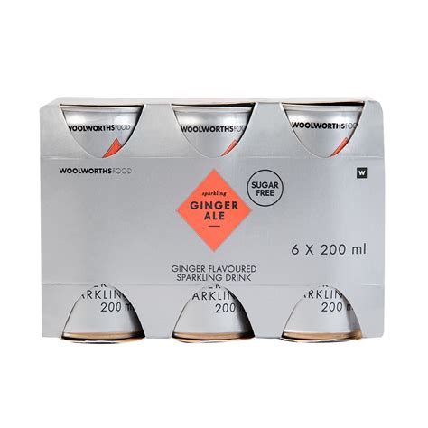 Sugar Free Ginger Ale Sparkling Drink Cans 6 x 200 ml | Woolworths.co.za