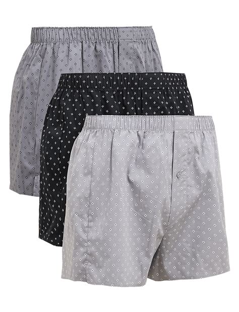 Buy 3pk Pure Cotton Geometric Woven Boxers at Marks & Spencer