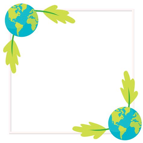 Free Earth Day Border Clipart Template to Edit Online