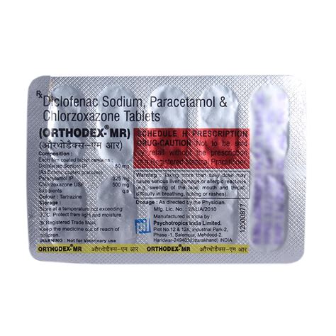 Orthodex-MR Tablet 10's Price, Uses, Side Effects, Composition - Apollo ...